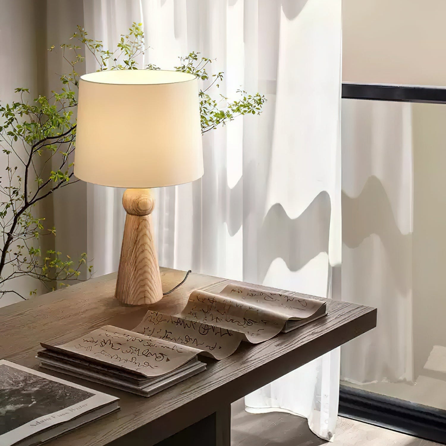 Betova Wooden Table Lamp