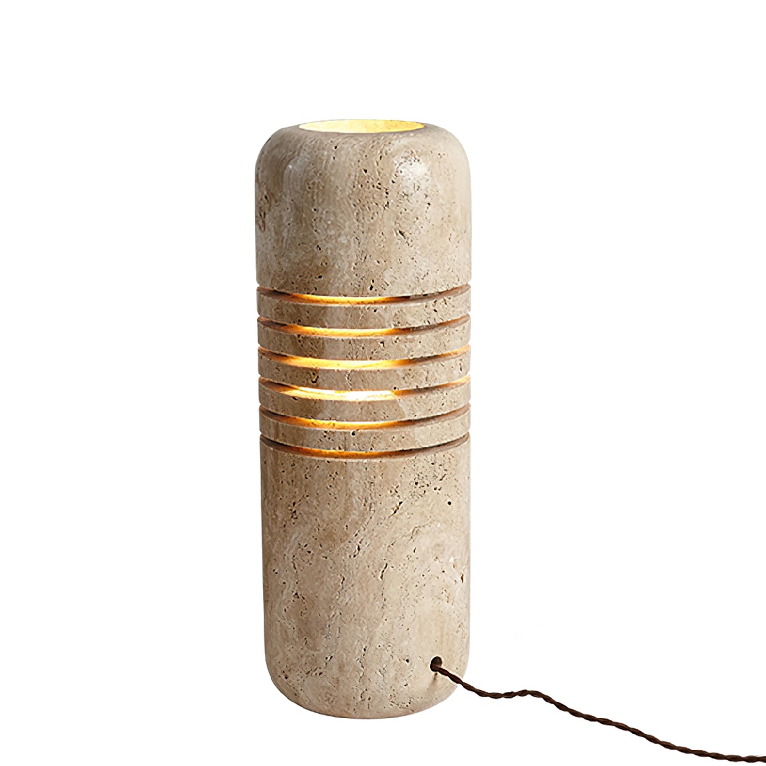 Buscus Travertine Table Lamp