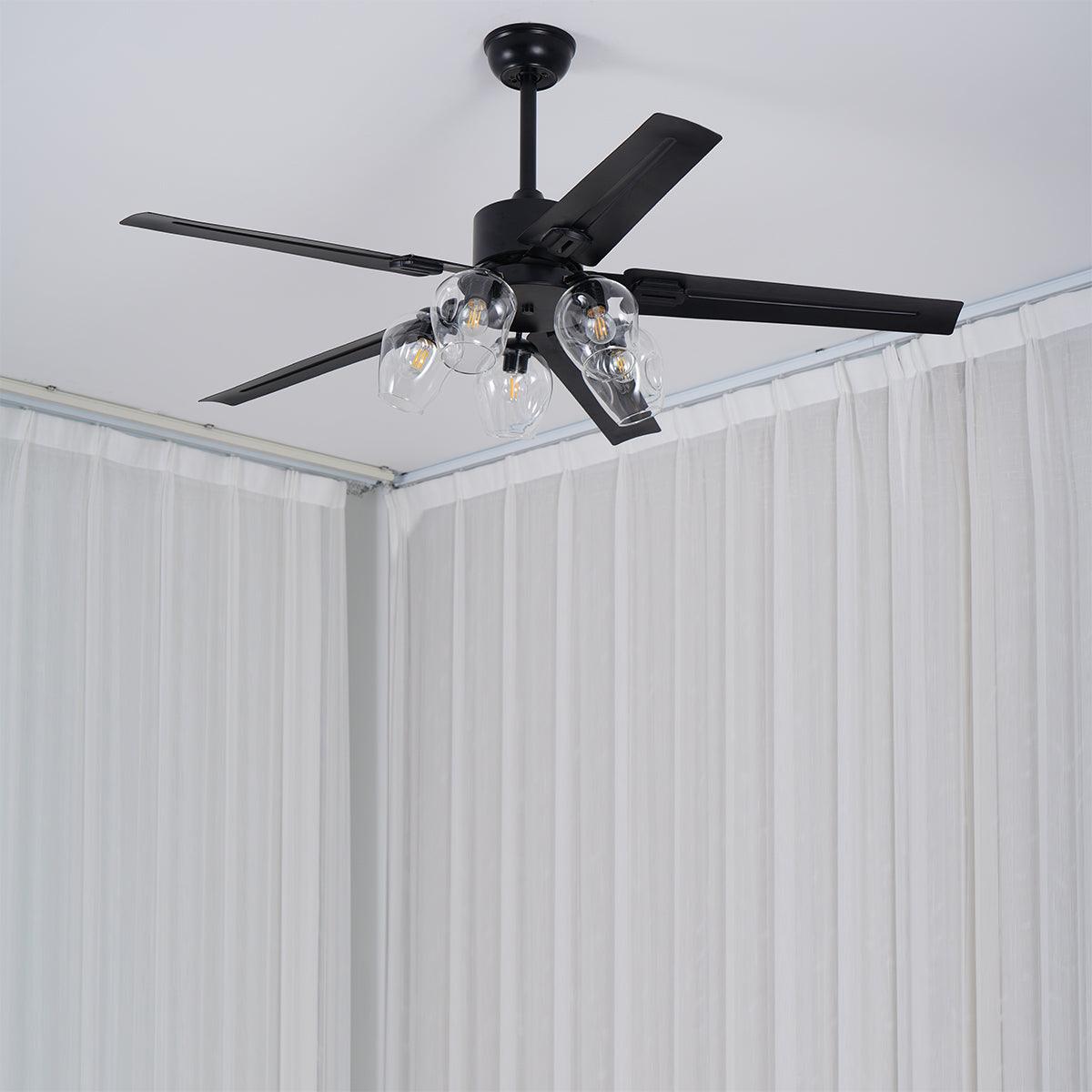 Elson Vintage Black Ceiling Fan