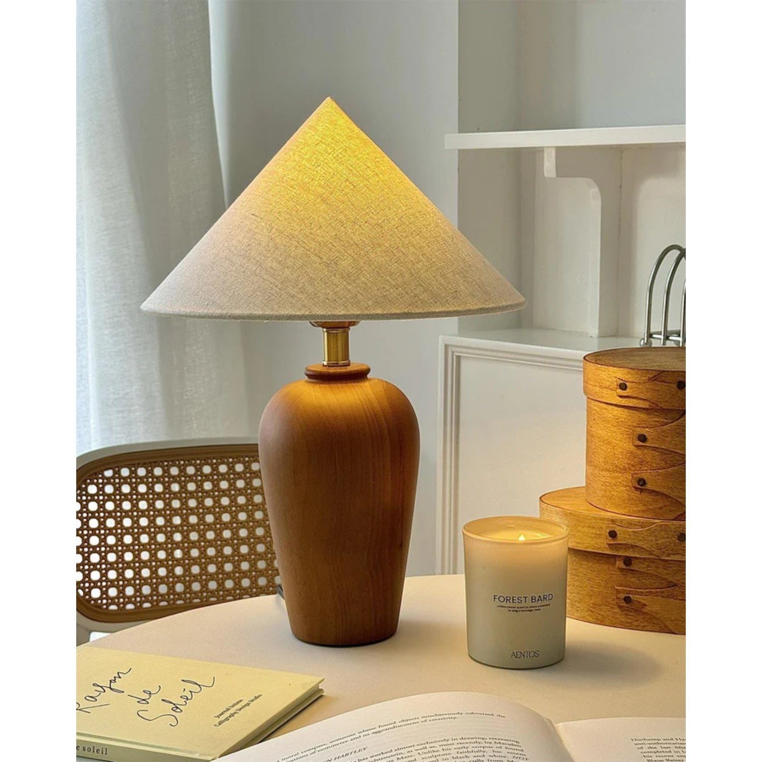 Brevo Wooden Table Lamp