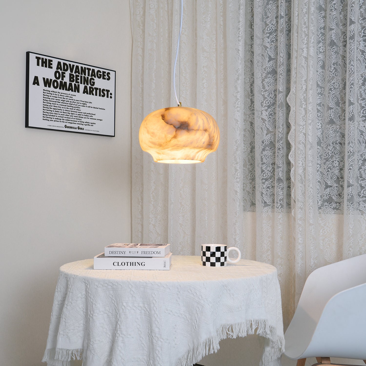 Cenlave Alabaster Pendant Light