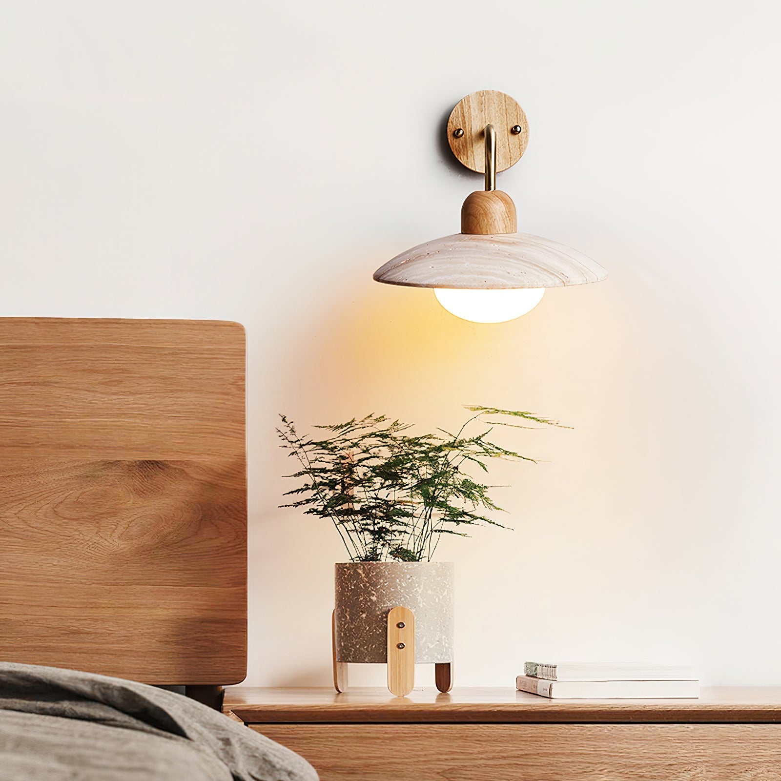 Taleno Travertine Wall Light