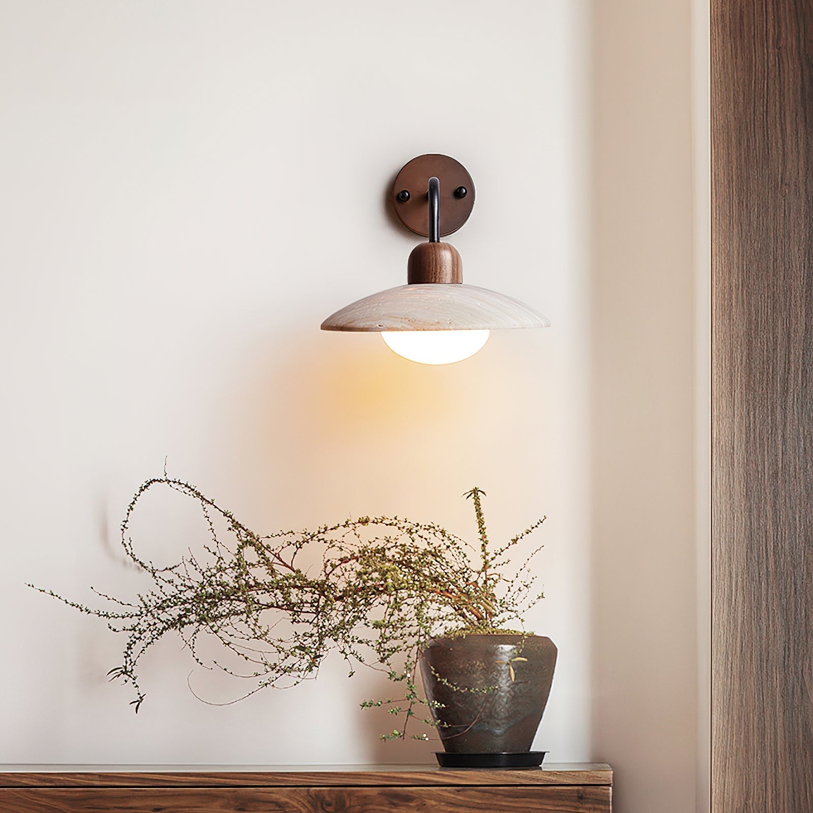 Taleno Travertine Wall Light