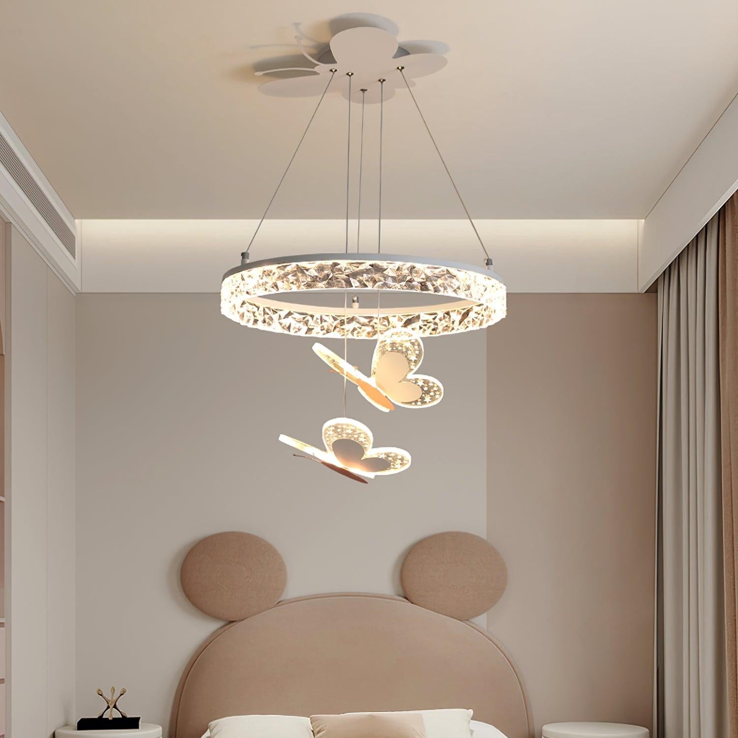 Colorful Butterfly Nursery Pendant Light