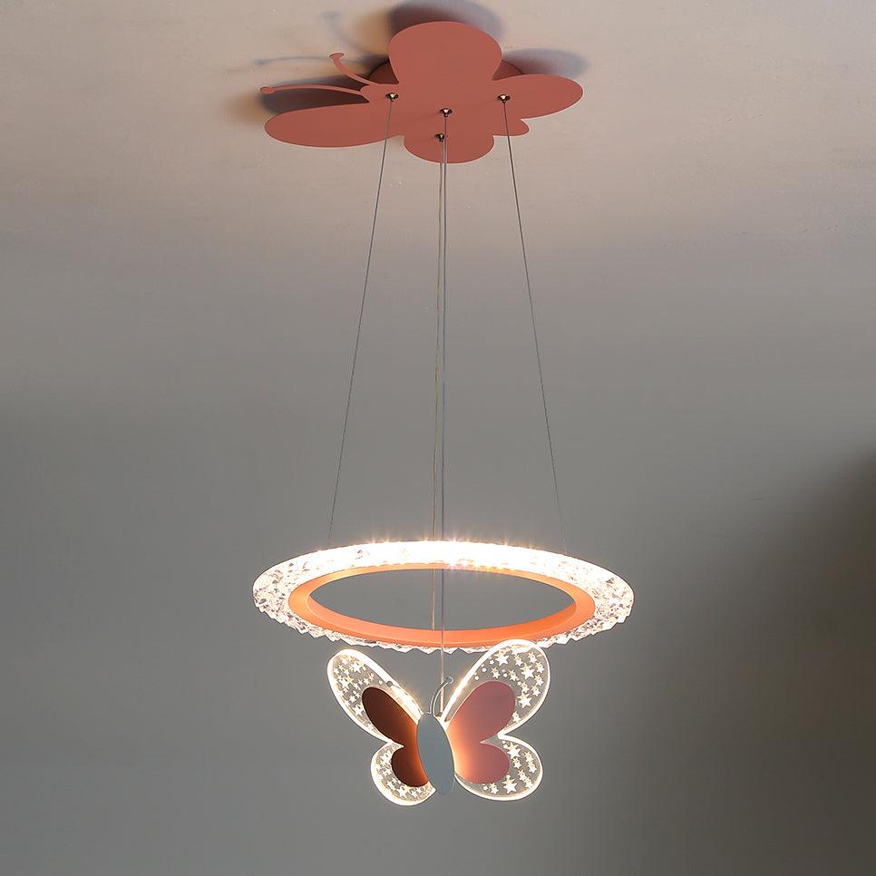 Colorful Butterfly Nursery Pendant Light