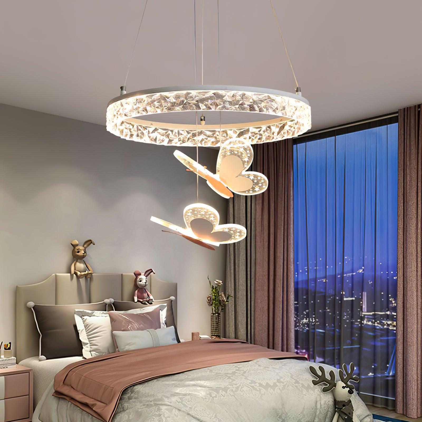 Colorful Butterfly Nursery Pendant Light