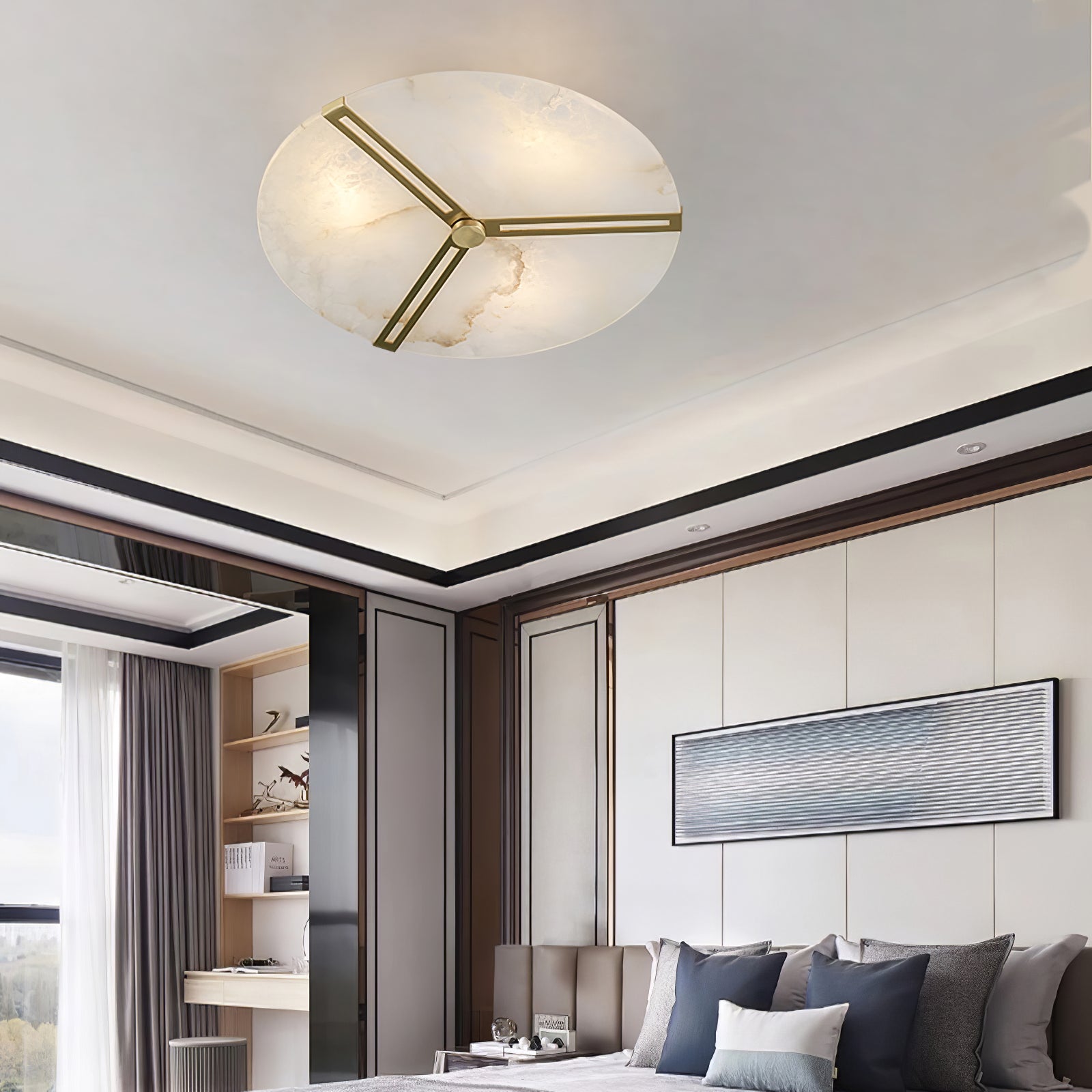 Clove Alabaster Ceiling Light