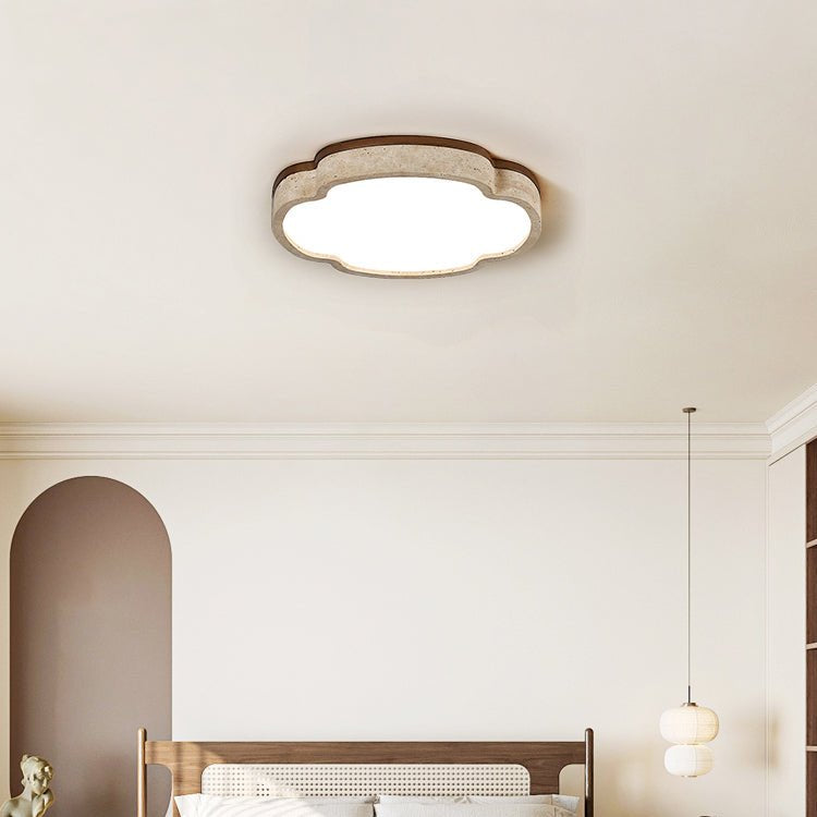Couzo Travertine Cloud-Shape Ceiling Light