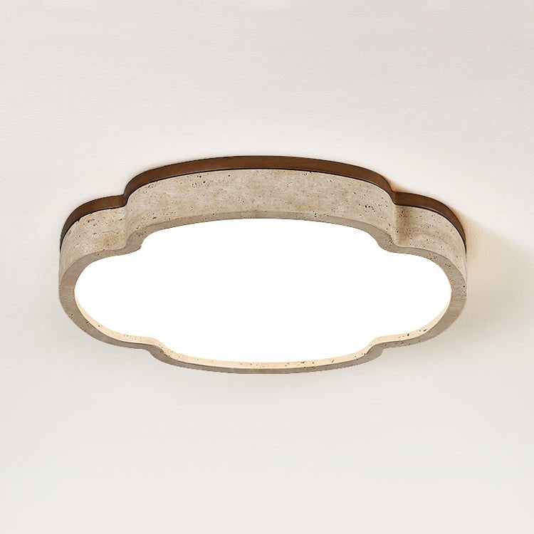 Couzo Travertine Cloud-Shape Ceiling Light