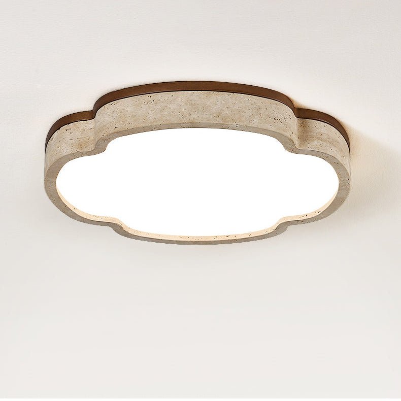 Couzo Travertine Cloud-Shape Ceiling Light