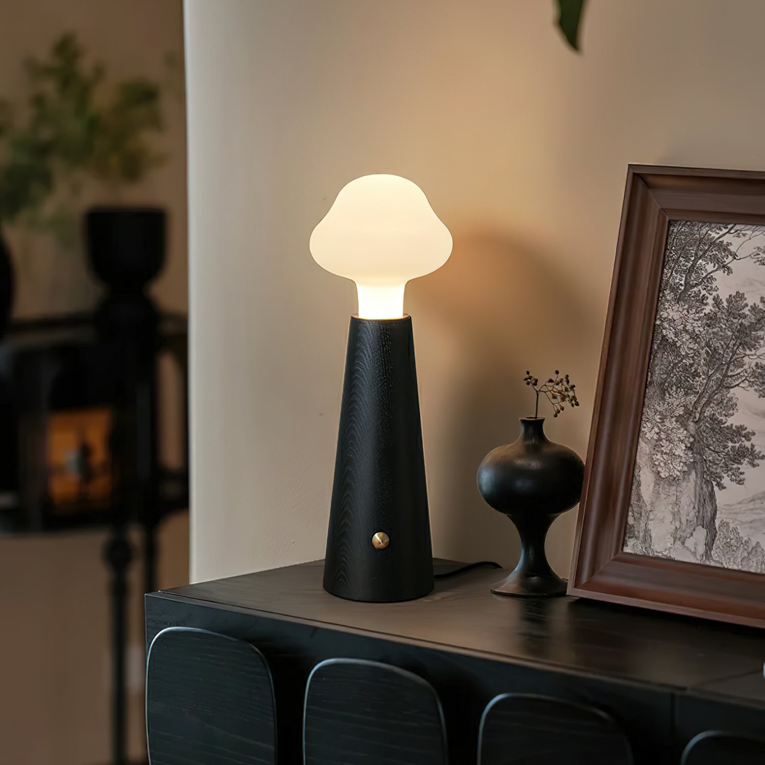 Mooshy Wooden Table Lamp