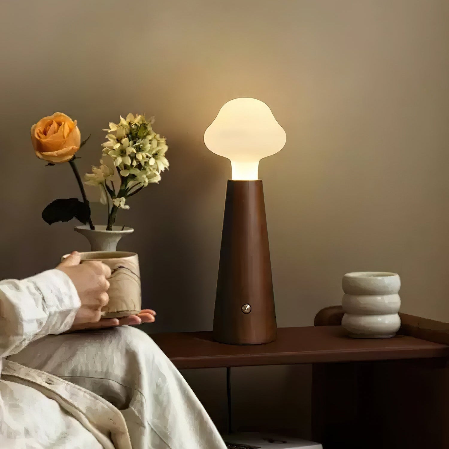 Mooshy Wooden Table Lamp