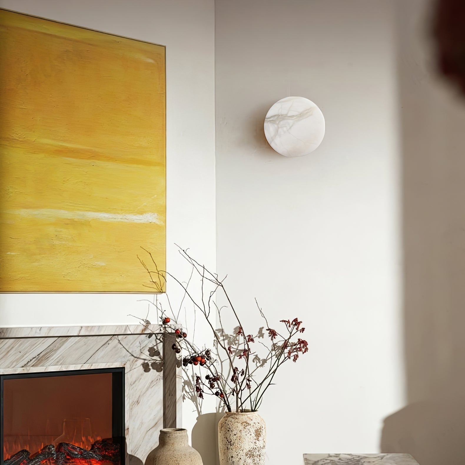 Yovena Alabaster Wall Light