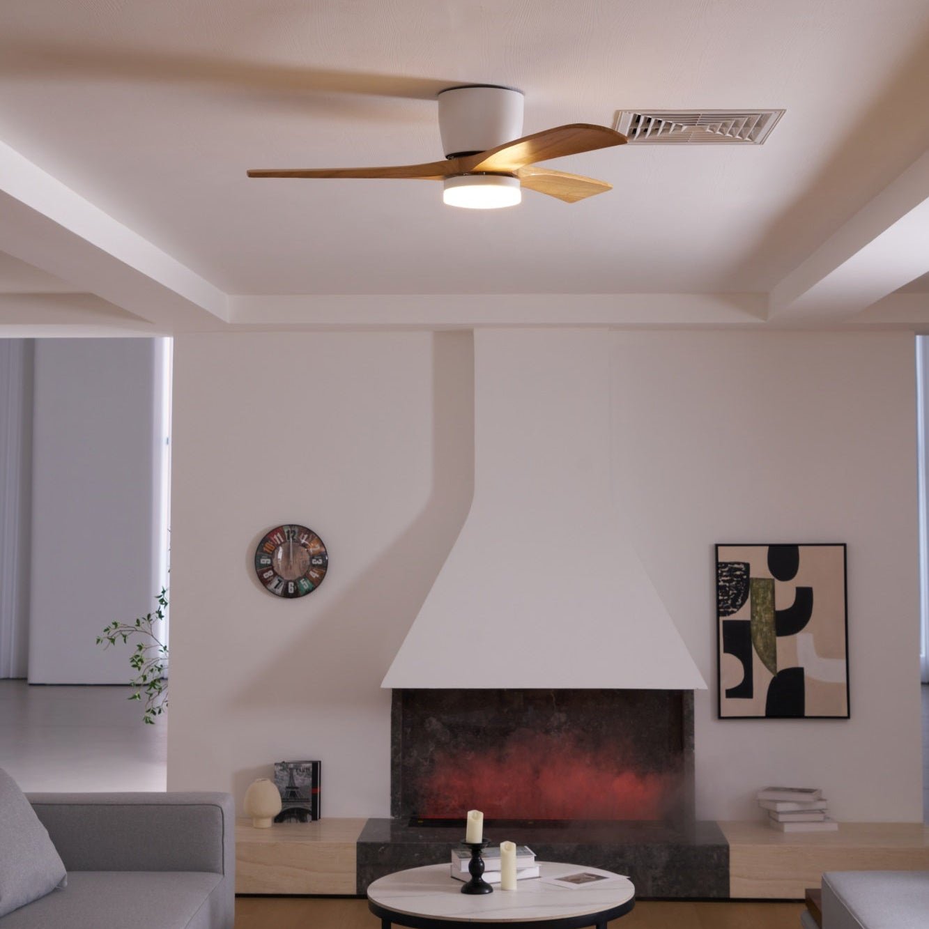 Lyio Wooden LED Ceiling Fan
