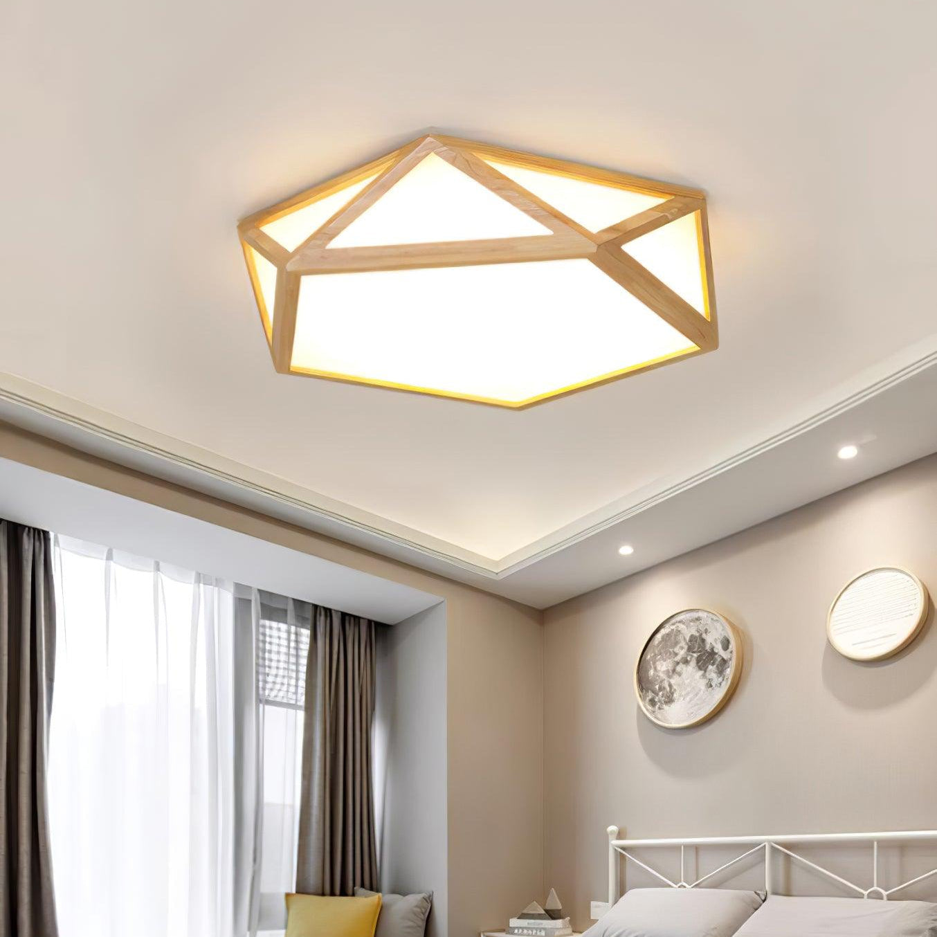 Dooles Wooden Ceiling Light