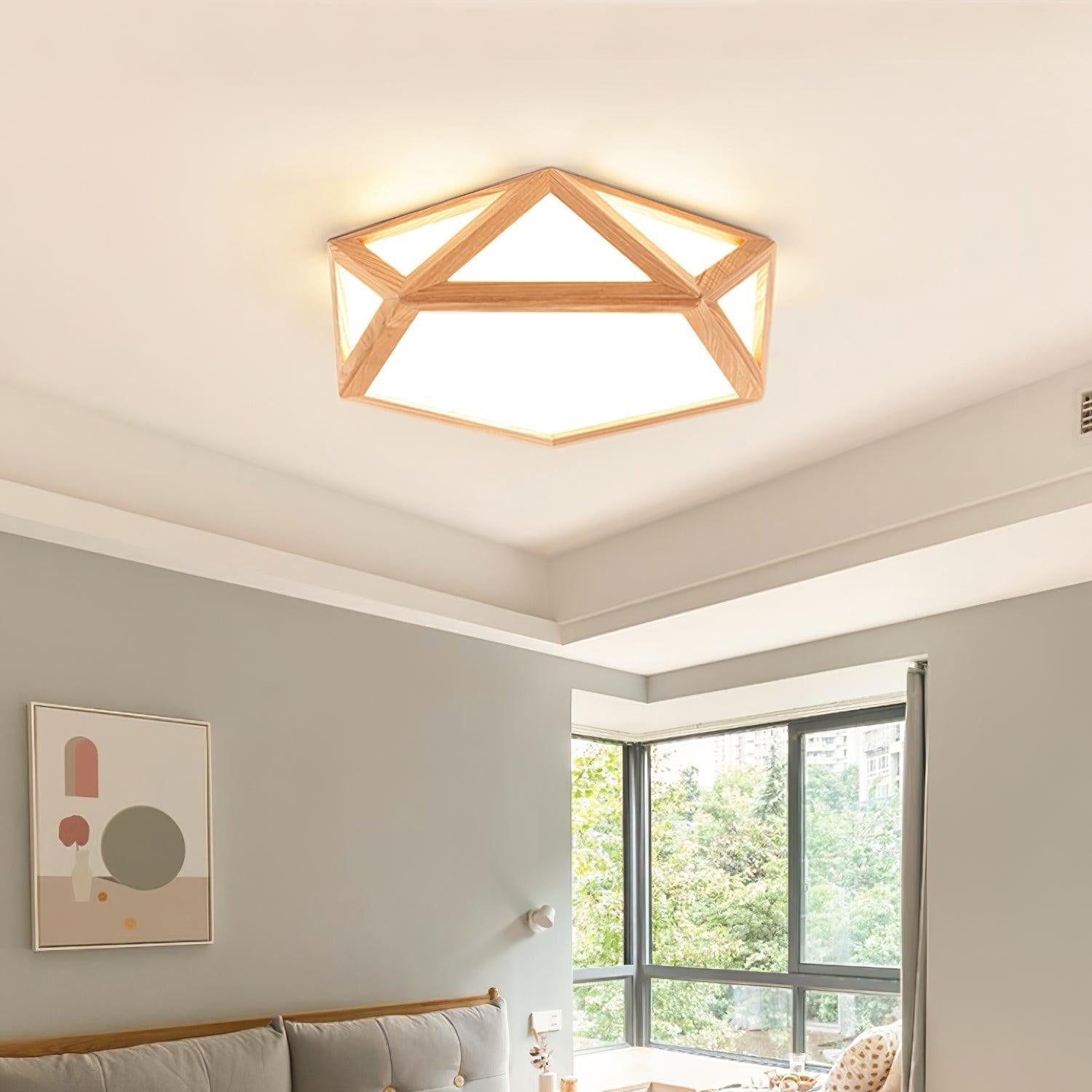 Dooles Wooden Ceiling Light