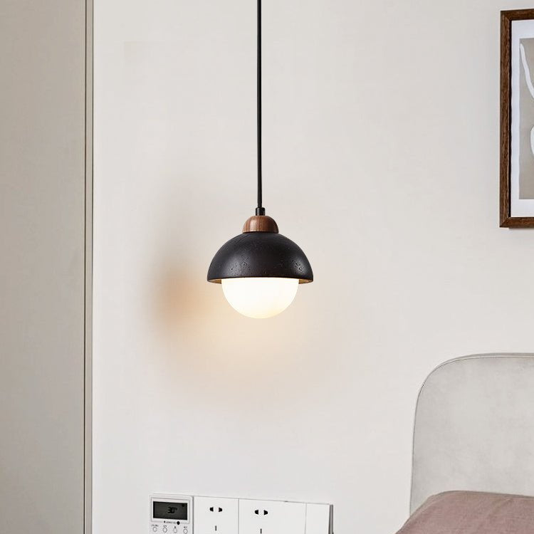 Domos Travertine Pendant Light