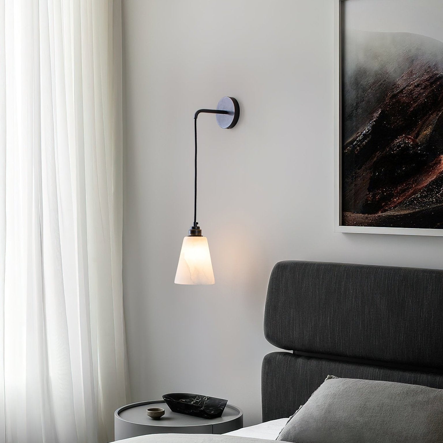 Cublen Pendant Alabaster Wall Light