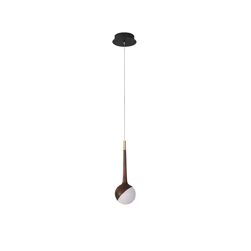 Mossy Drop Wooden Pendant Light