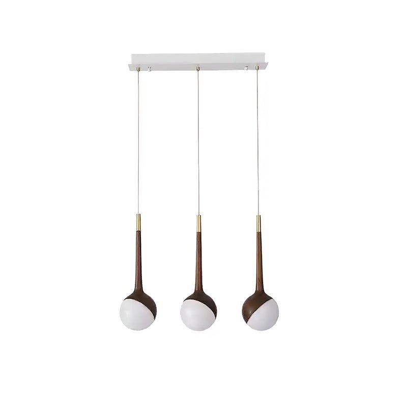 Mossy Drop Wooden Pendant Light