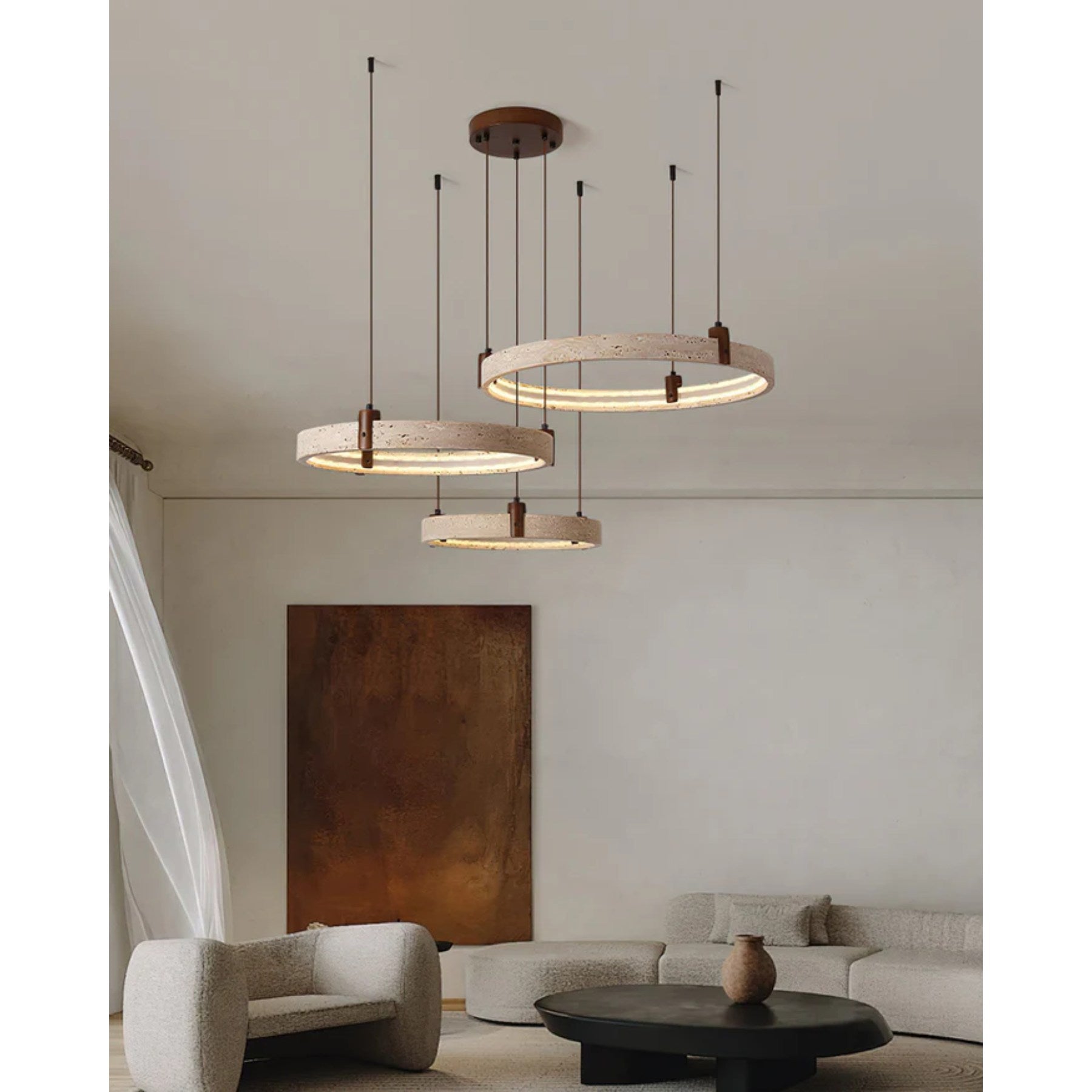 Ecolaze Natural Stone Pendant Light