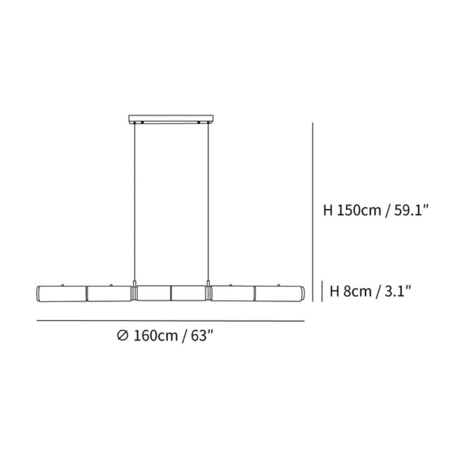 Becoza Alabaster Linear Pendant Light