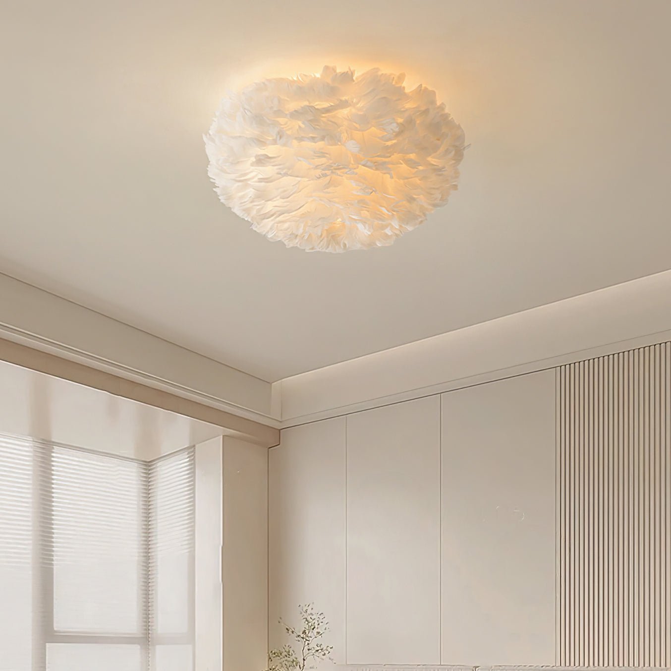 Feather Design Ceiling Light