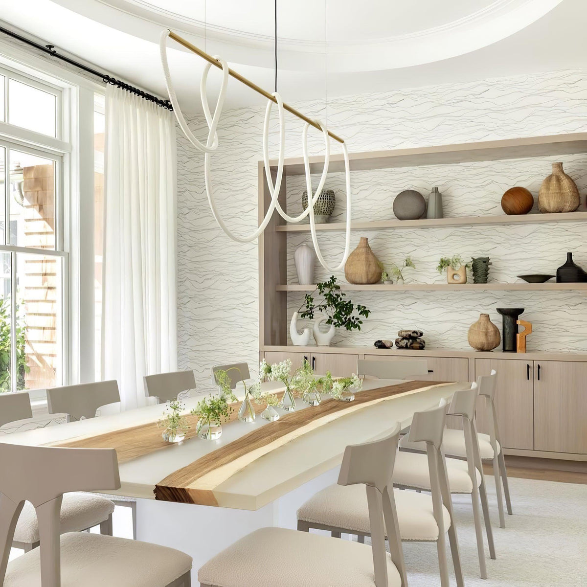 Flexible Linear Curve Chandelier – detail 24