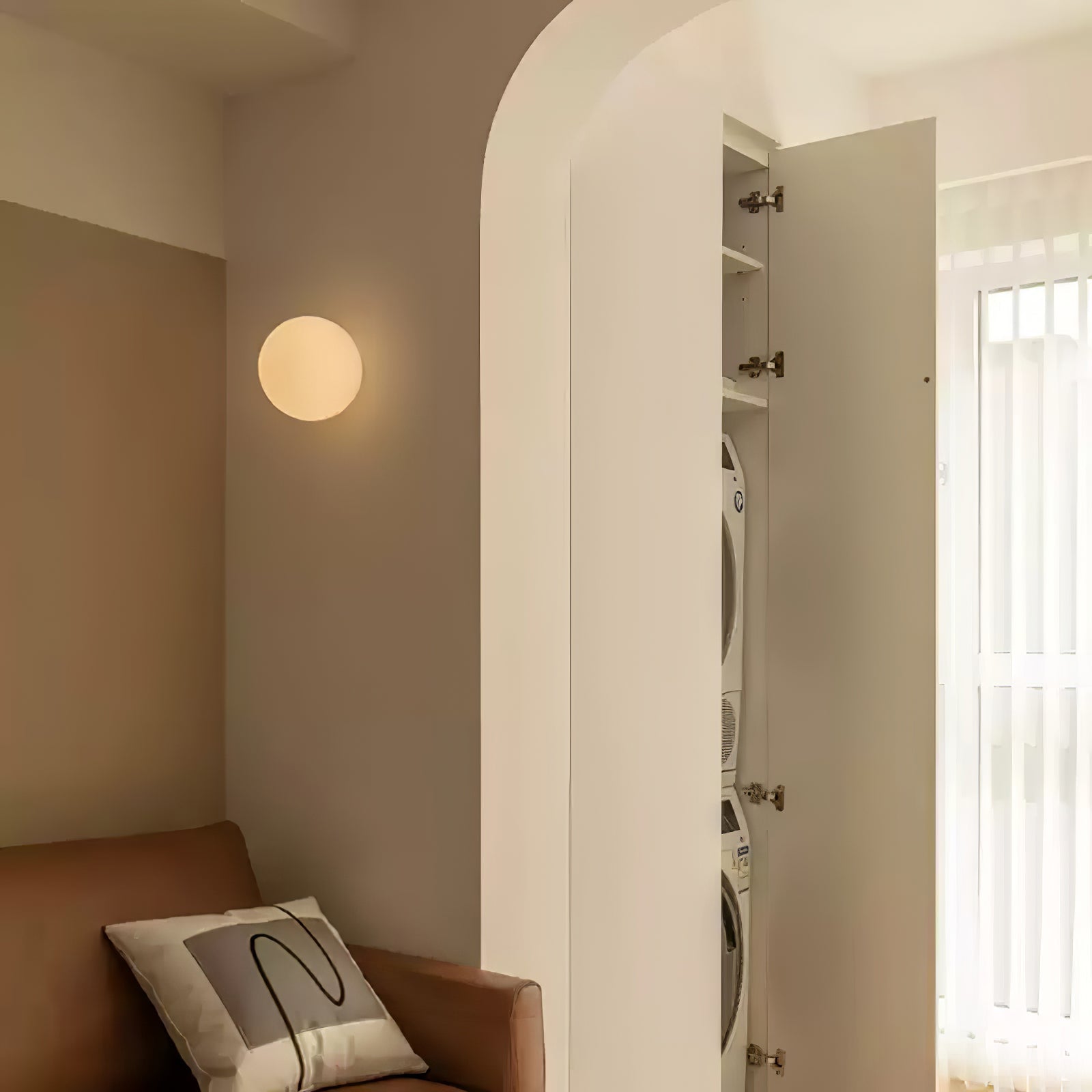 Glass Mini Globe Wall Light