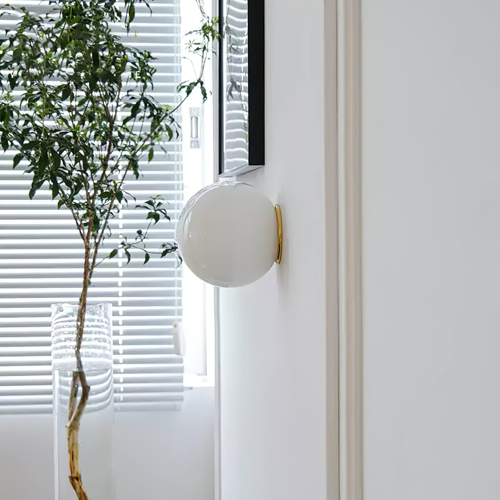 Glass Mini Globe Wall Light
