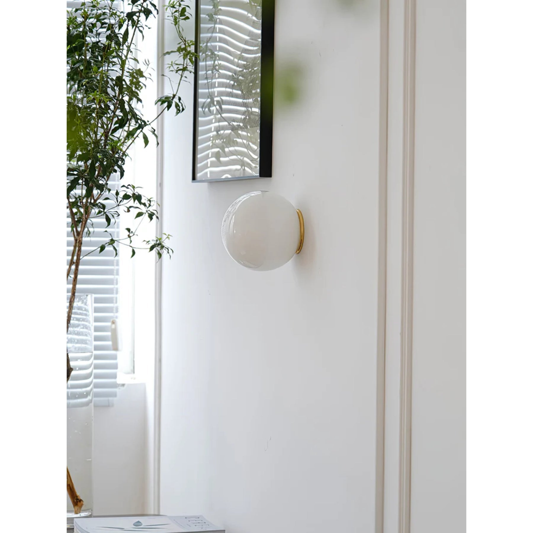 Glass Mini Globe Wall Light