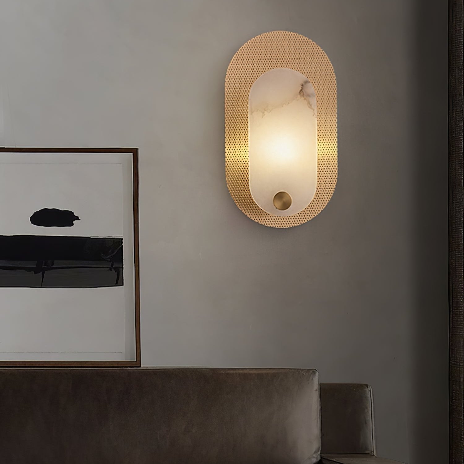Holena Alabaster Wall Light