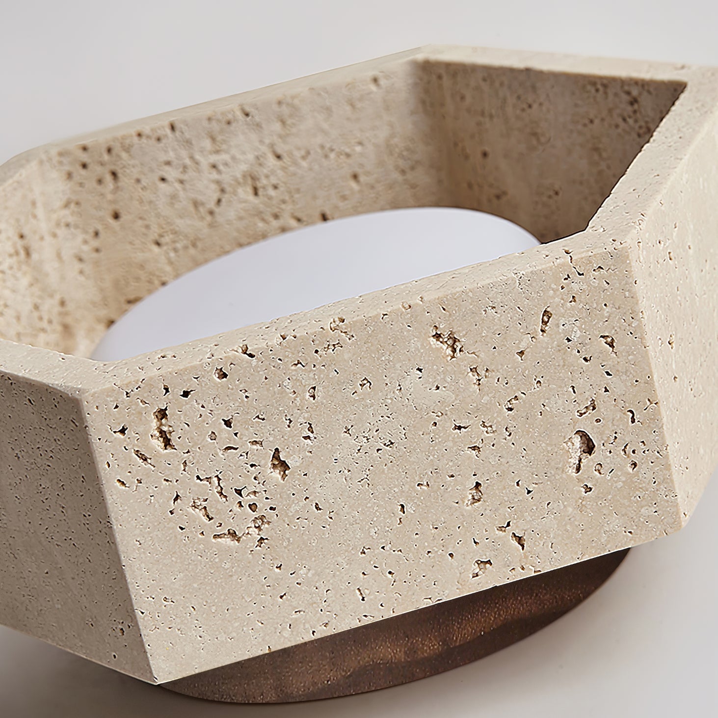 Cemis Natural Stone Ceiling Light