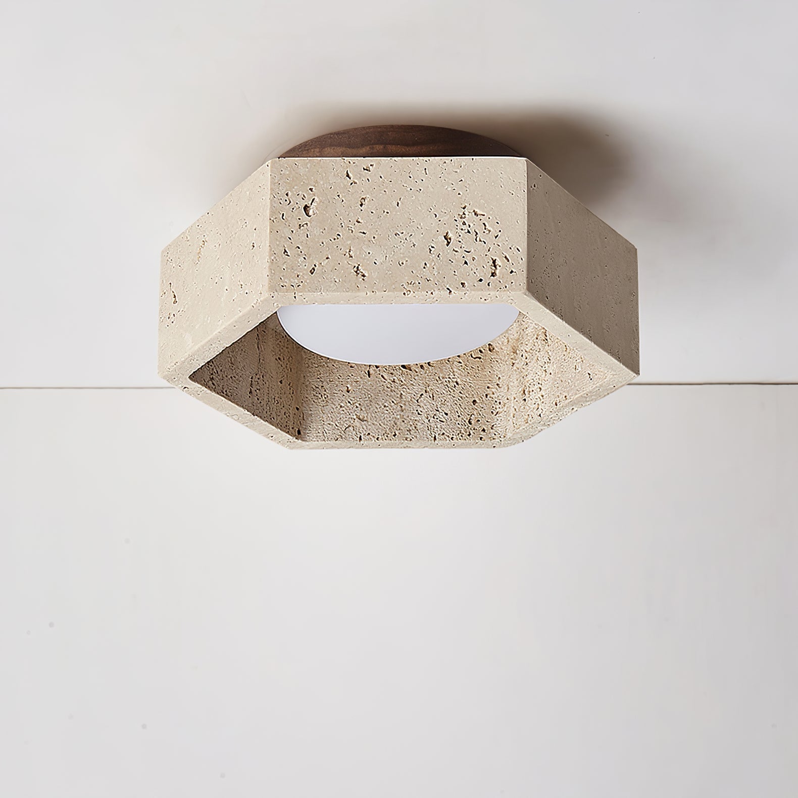 Cemis Natural Stone Ceiling Light