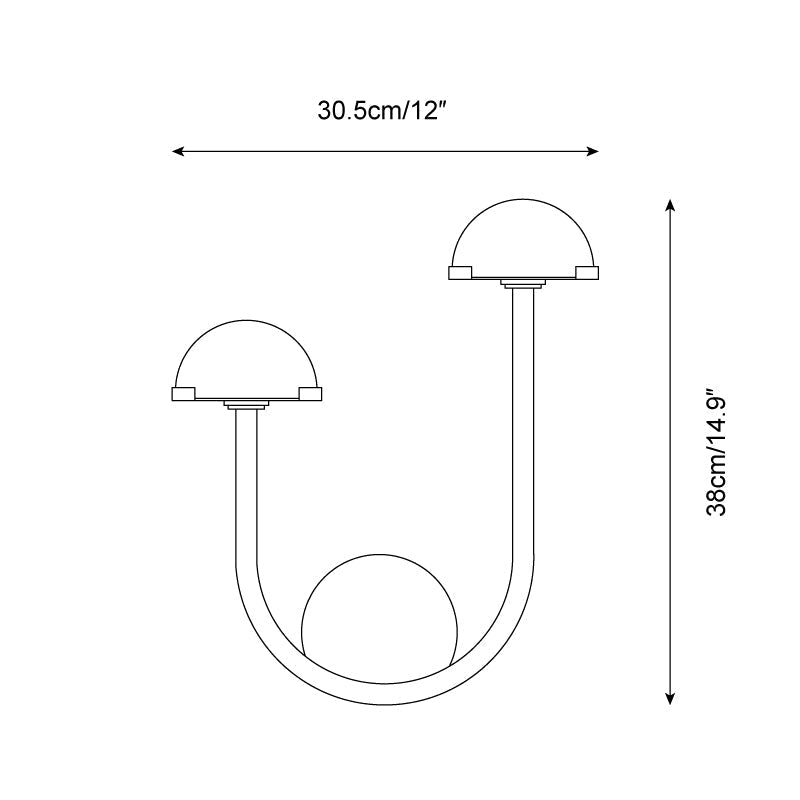 Hinszo Albasten Wall Light