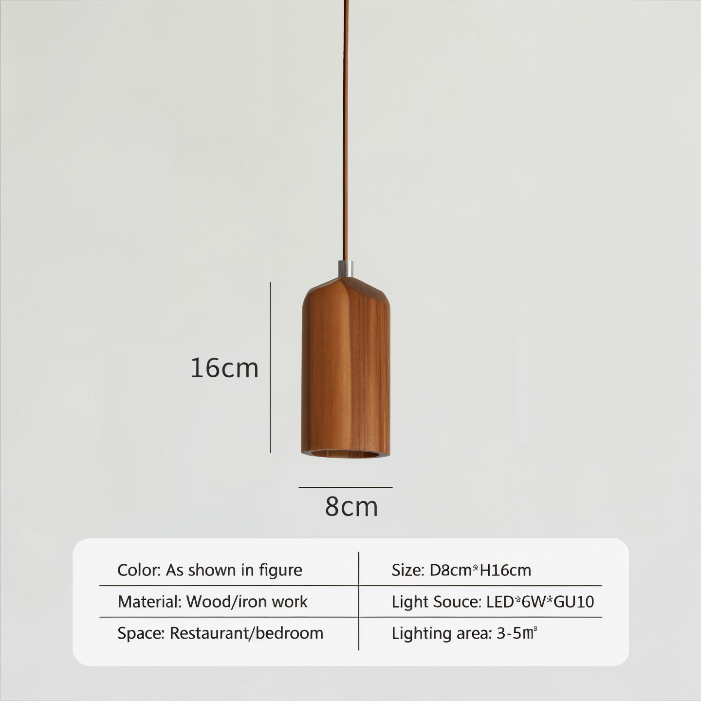 Zenvo Wooden Pendant Light