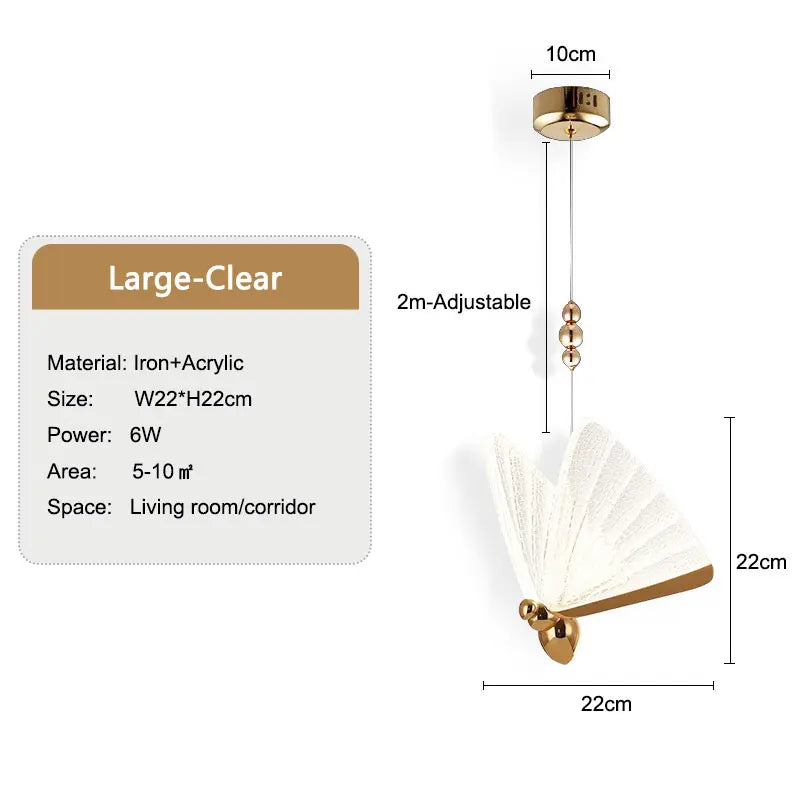 Loeza Butterfly-Shaped Pendant Light