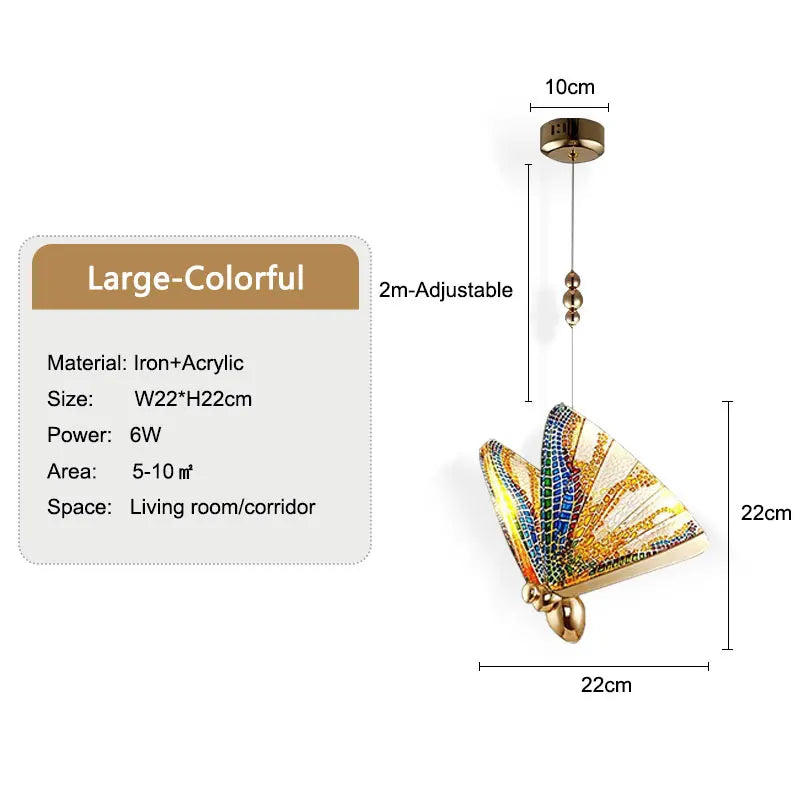 Loeza Butterfly-Shaped Pendant Light
