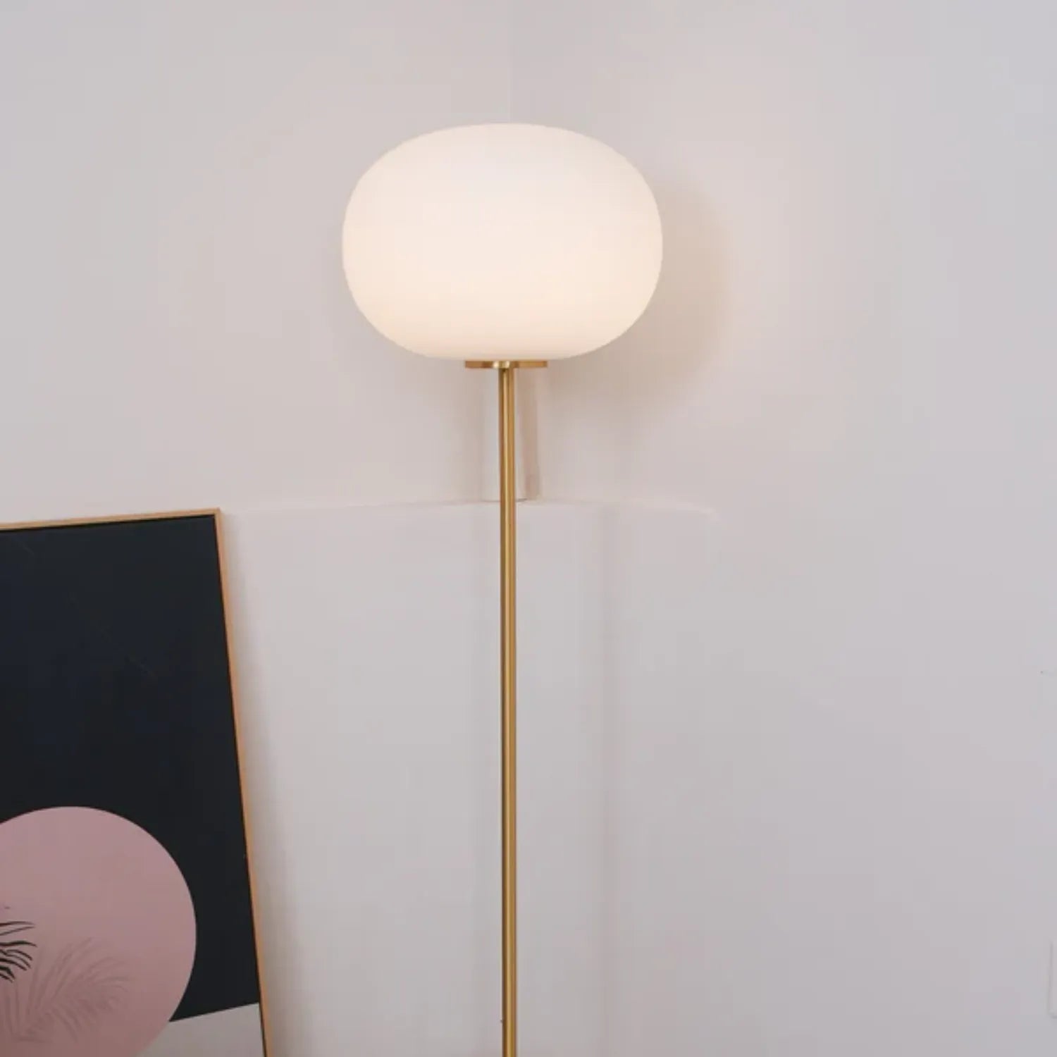 Jowesa Travertine Floor Lamp