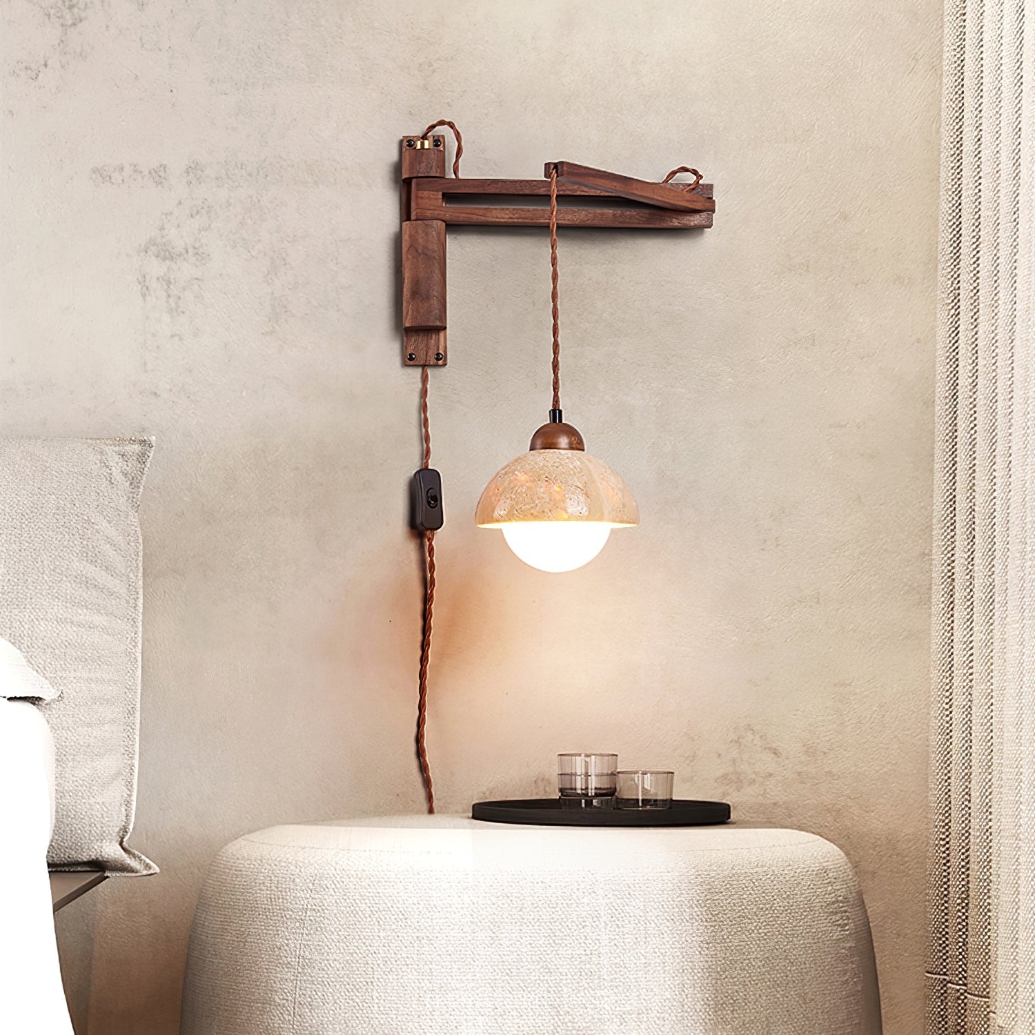 Melinoge Travertine Wall Light