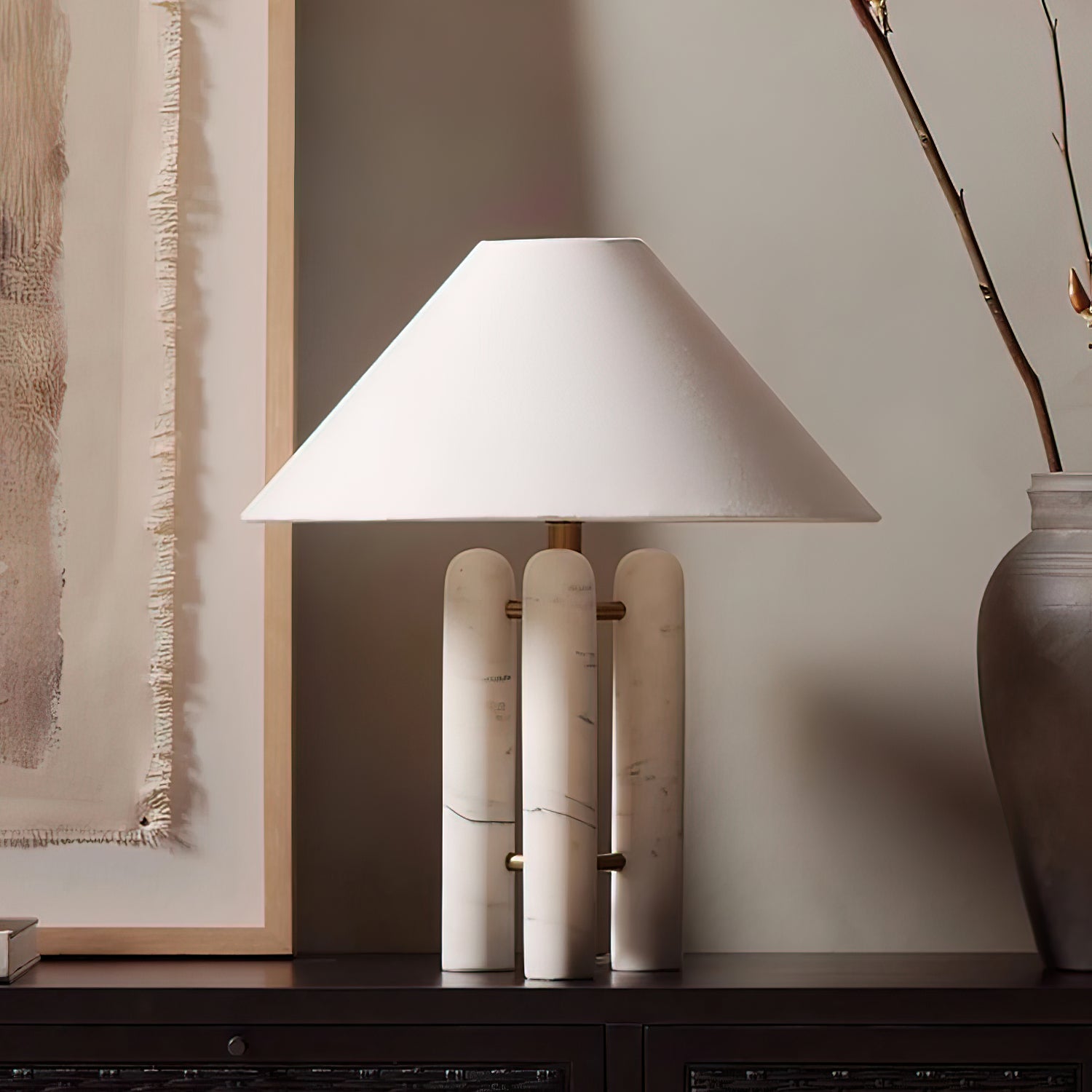 Tripod Marble Table Lamp