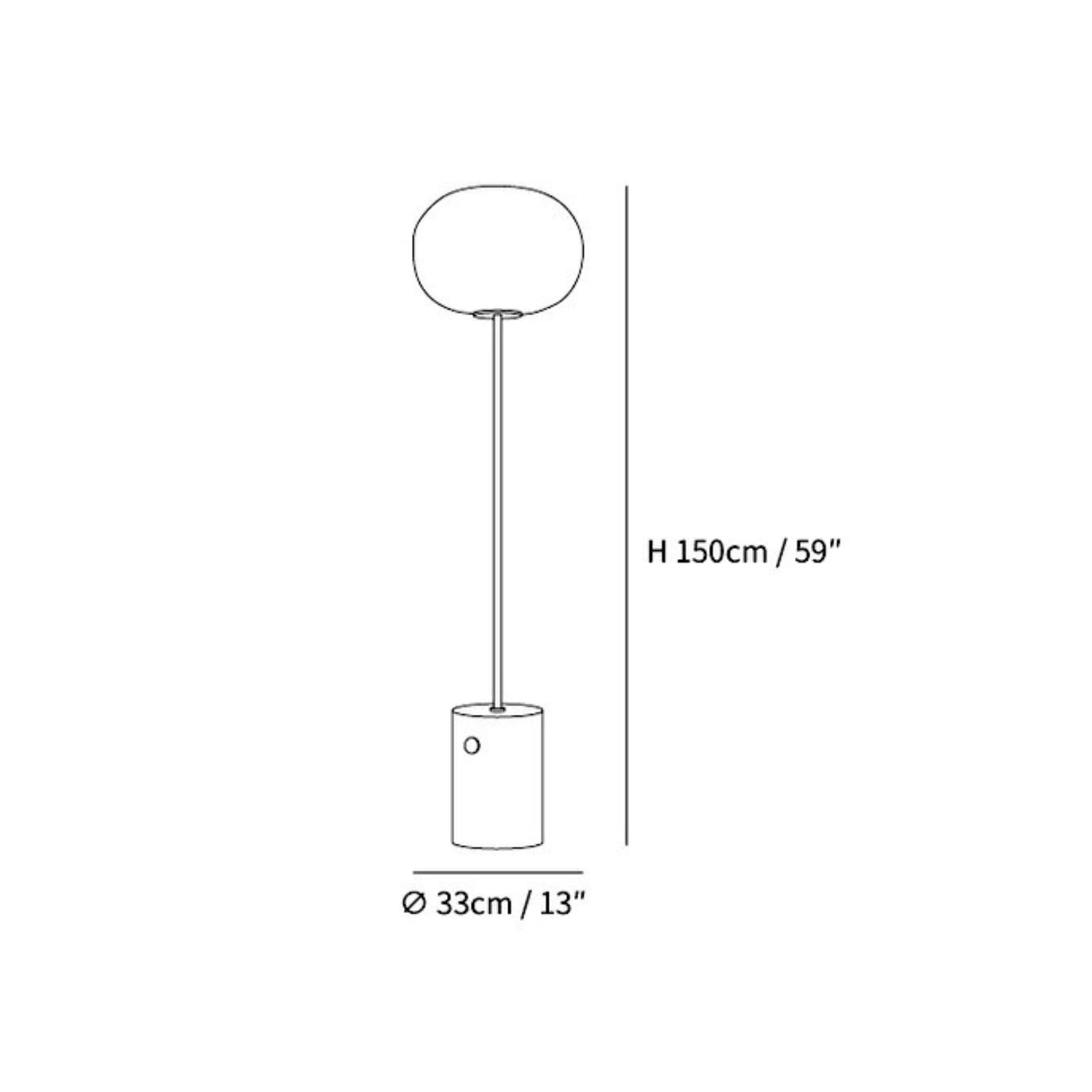 Jowesa Travertine Floor Lamp