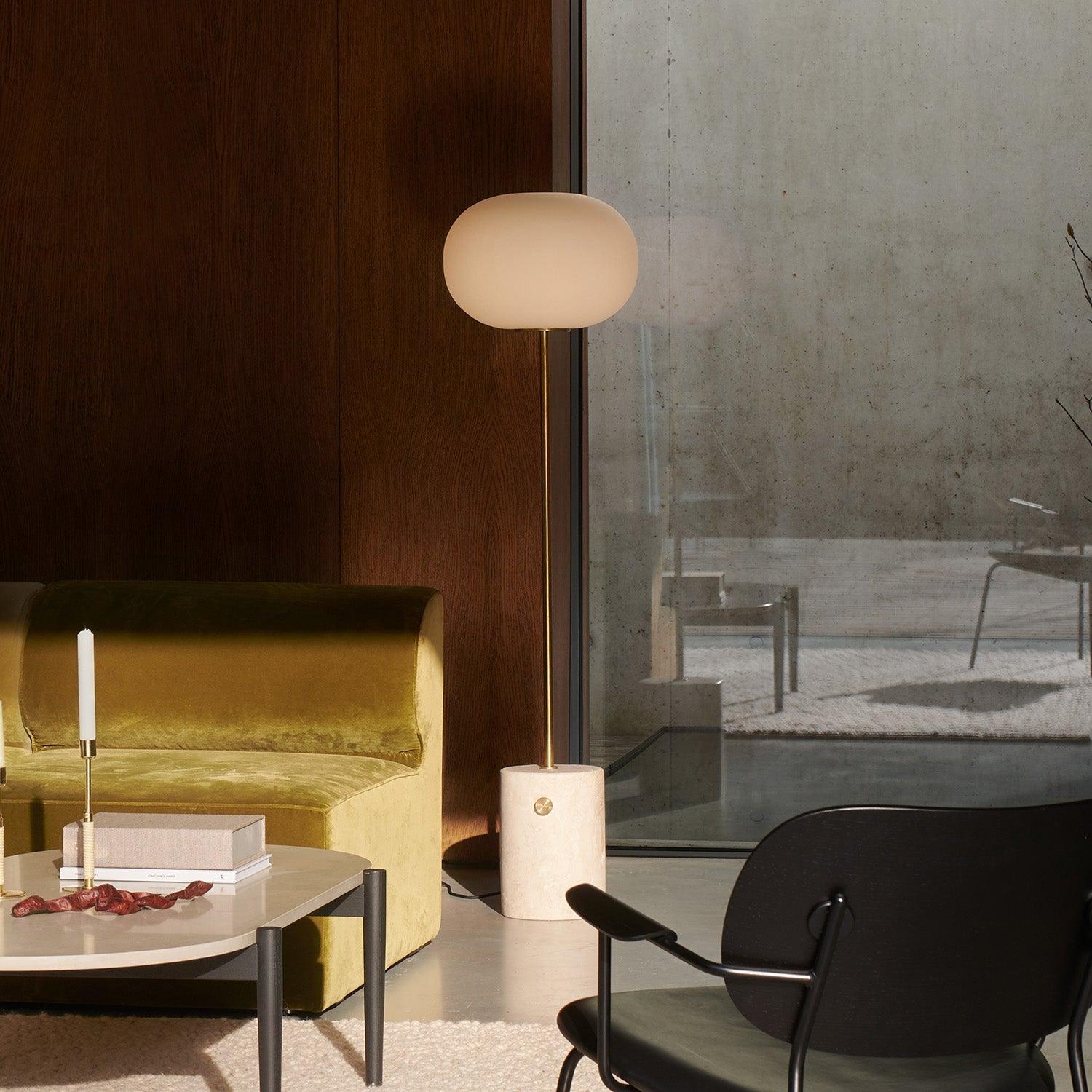 Jowesa Travertine Floor Lamp