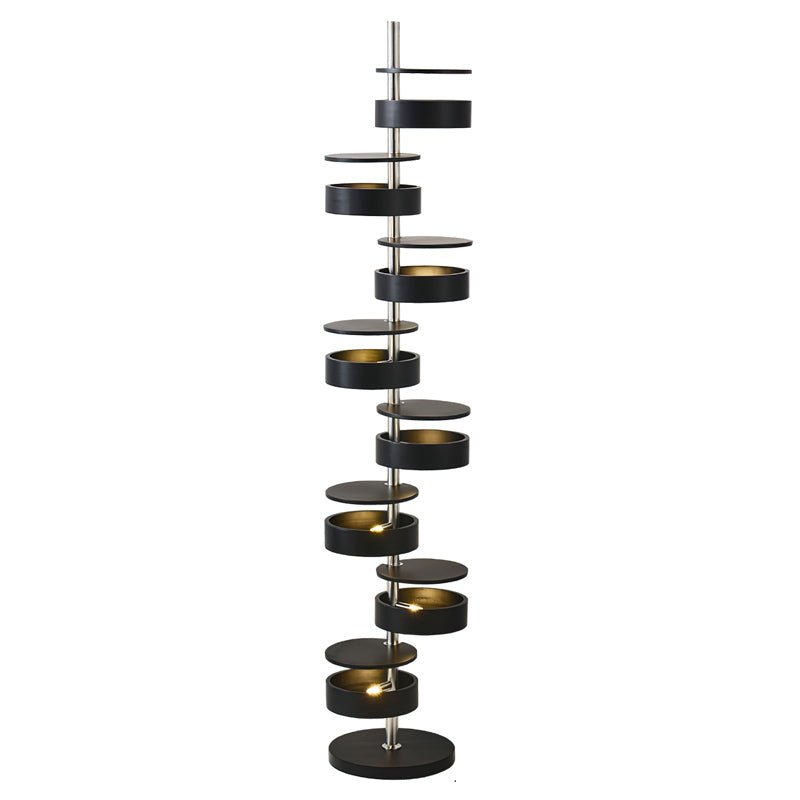 Qenisca Wooden Floor Lamp
