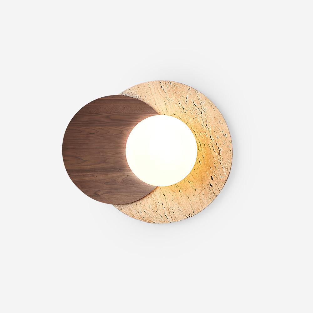 Jemo Travertine Wall Light with Plug