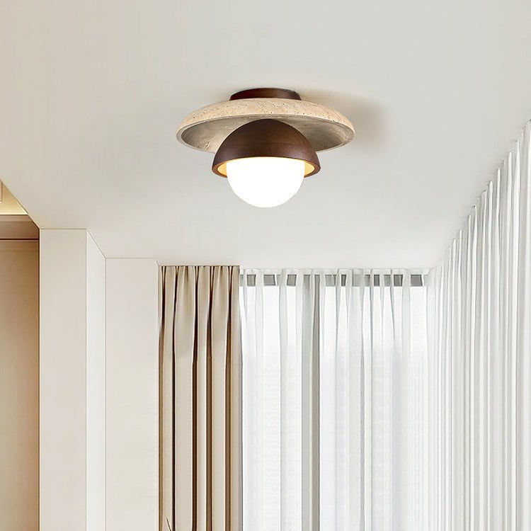 Menosa Travertine Ceiling Light
