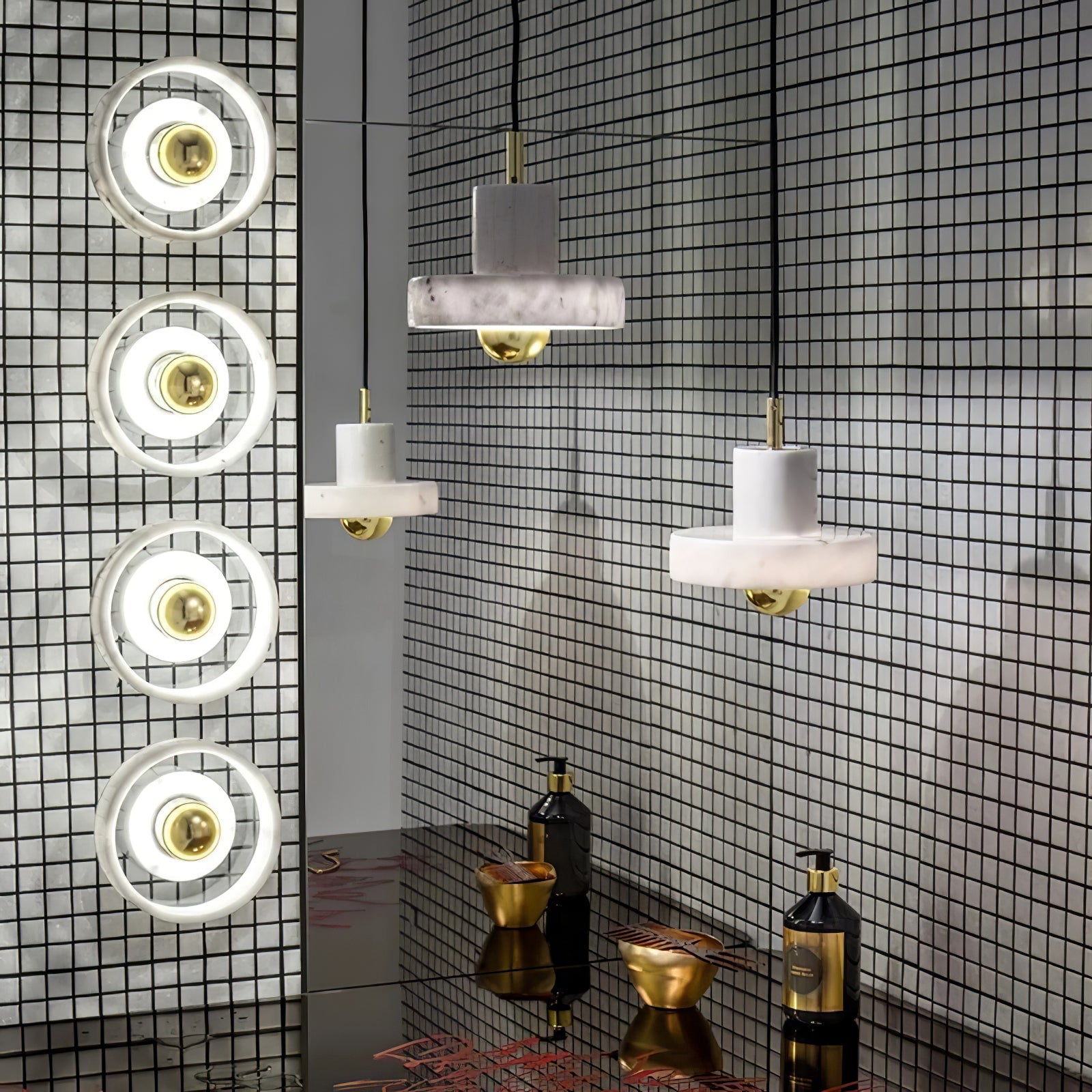Aurea Marble Pendant Light