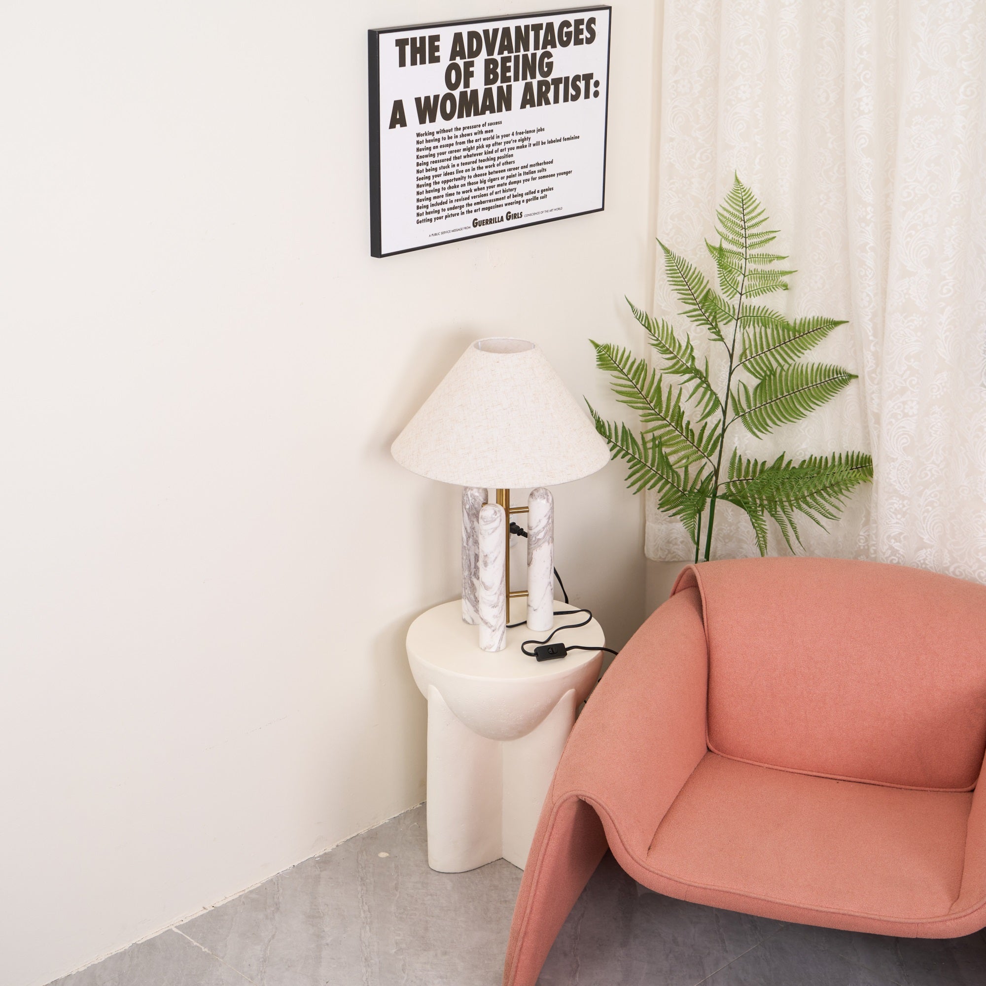 Tripod Marble Table Lamp