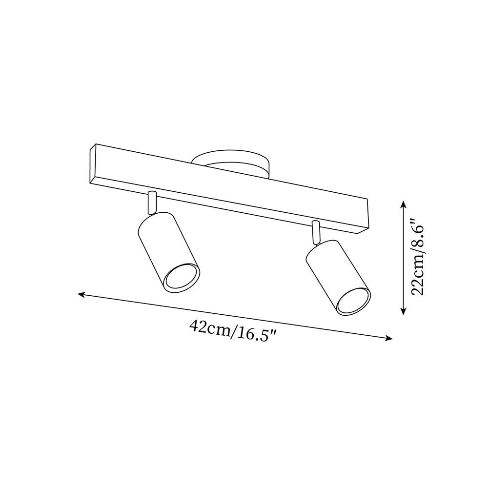 Lermo Wooden Track Ceiling Light