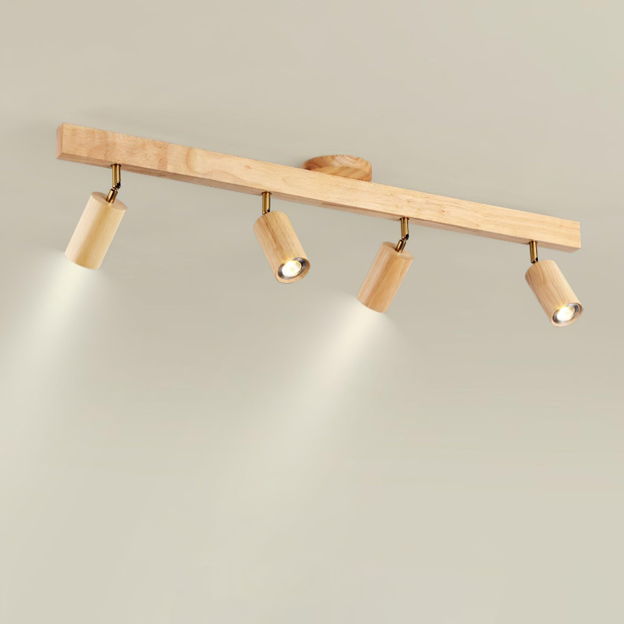 Lermo Wooden Track Ceiling Light